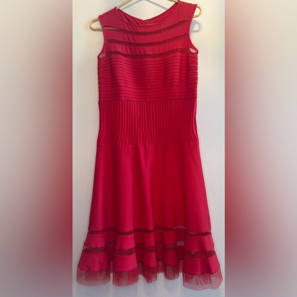 Tadashi Shoji Red Sleeveless Dress